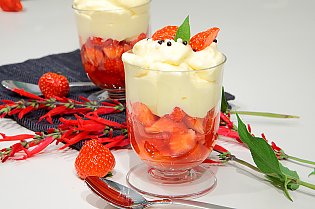 Erdbeeren mit Mascarponecreme