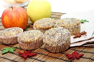 Apfel- Mohn- Muffin